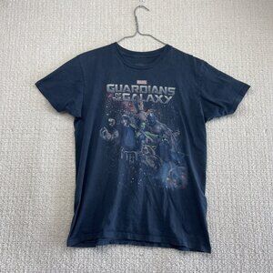 Marvel Comics x Guardians of the Galaxy Adult M* Black Graphic Shirt Faded Blue